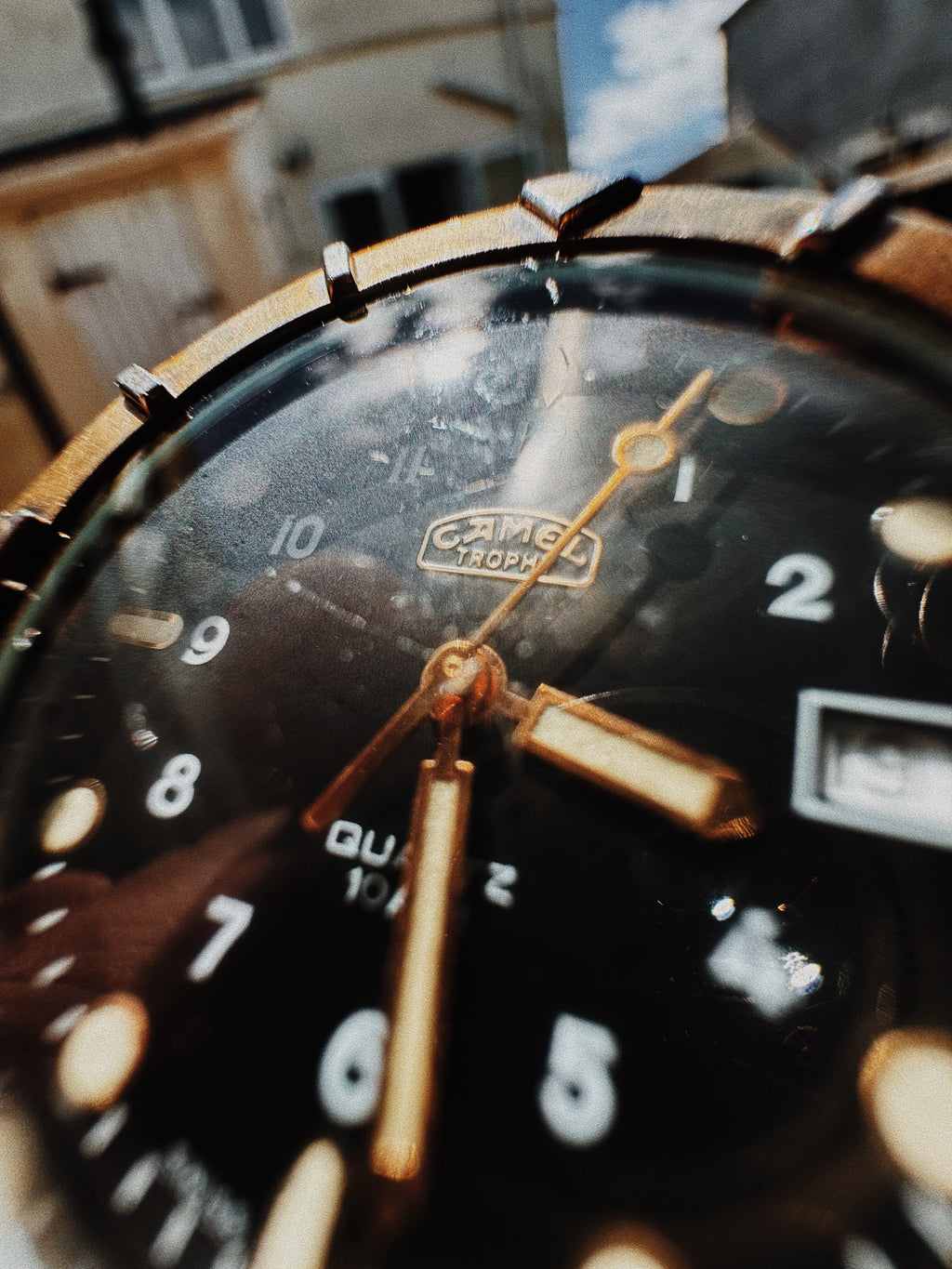 Genuine Camel Trophy Watch - Gold Bezel.