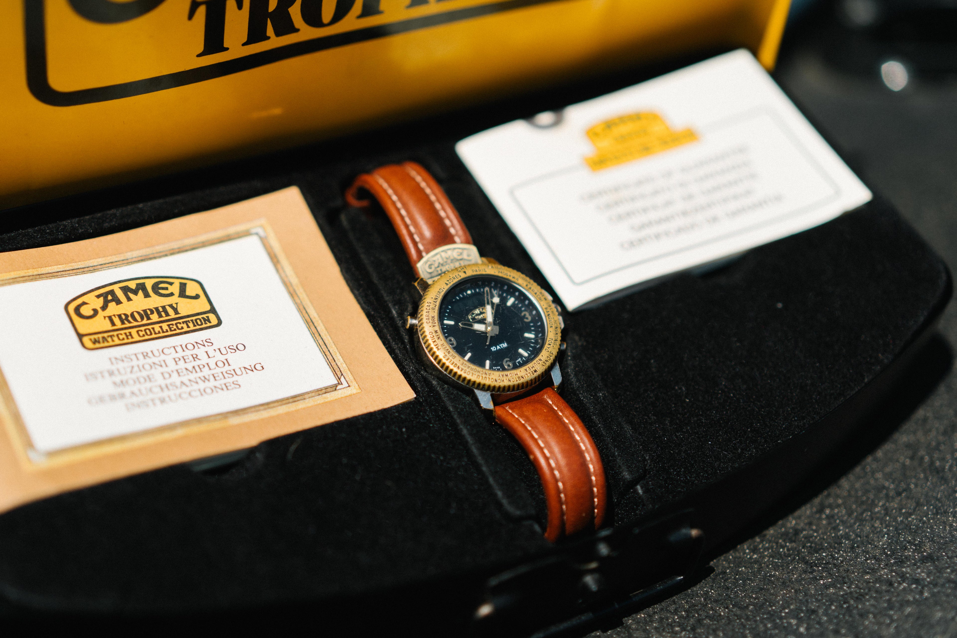 Genuine Camel Trophy Watch + Tin Case
