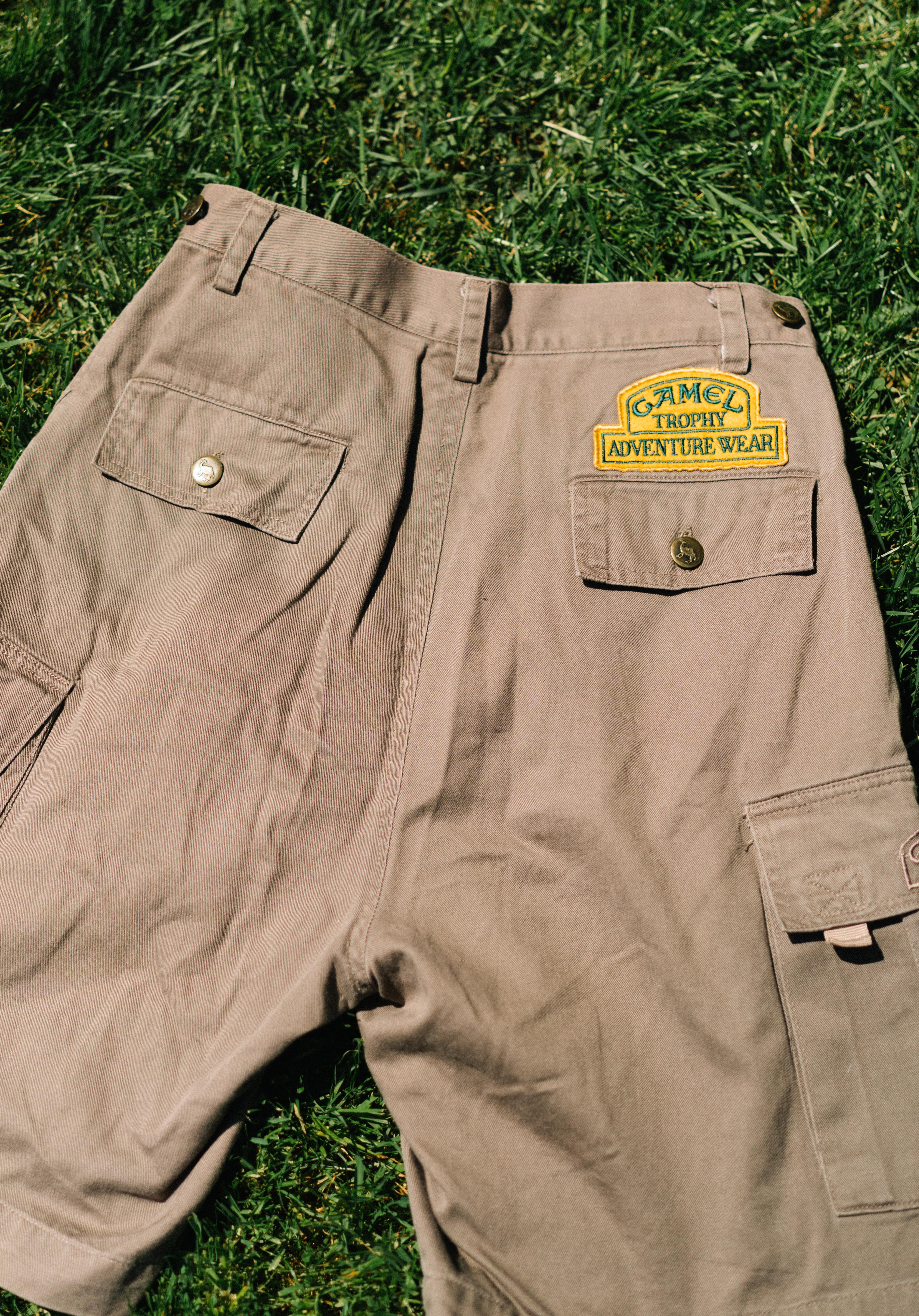 Camel Trophy Adventure Wear Cargo Shorts – Vintage 90s Utility Safari Shorts W30
