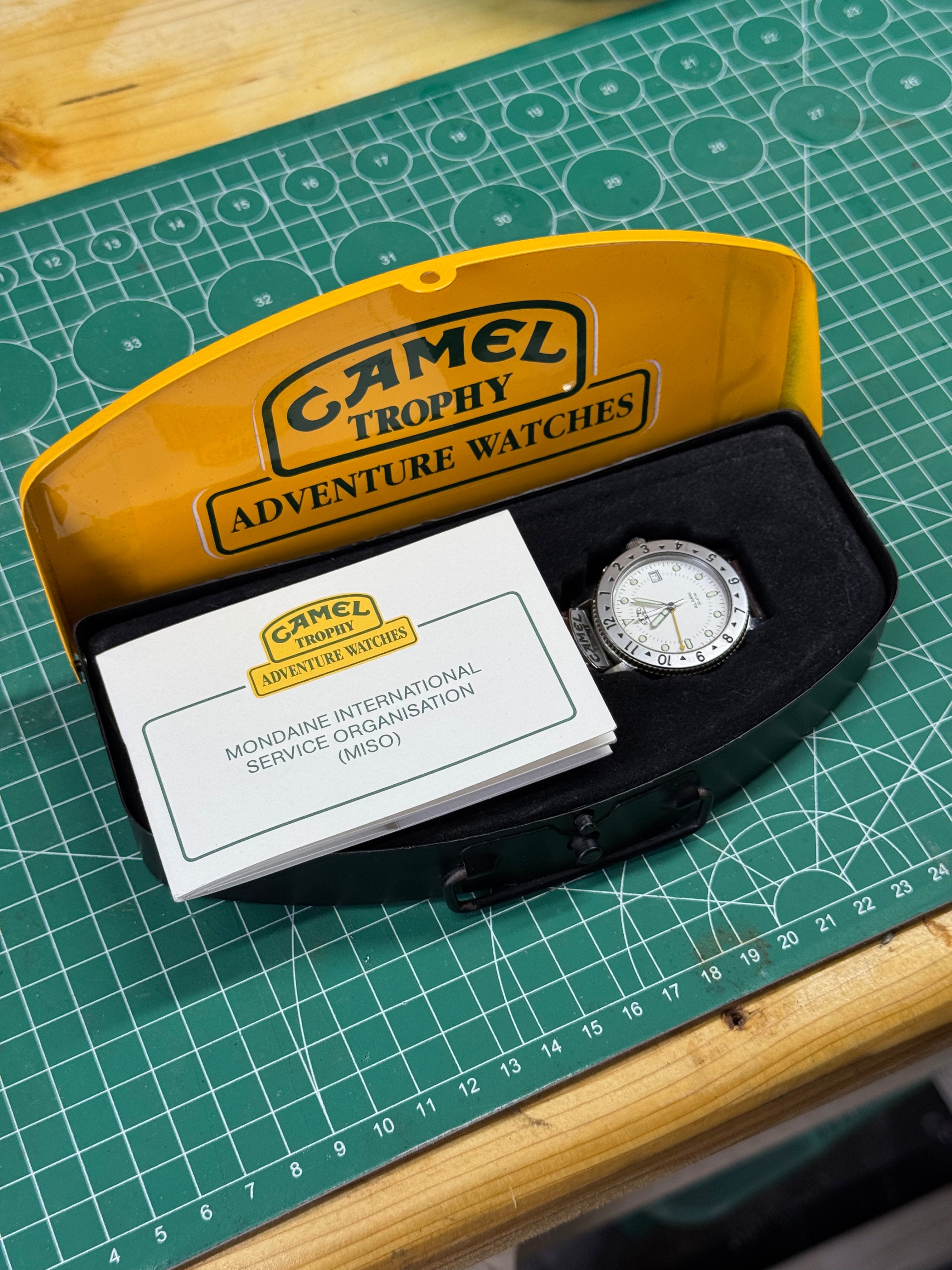 Genuine Camel Trophy Alarm Watch – Rare White Dial