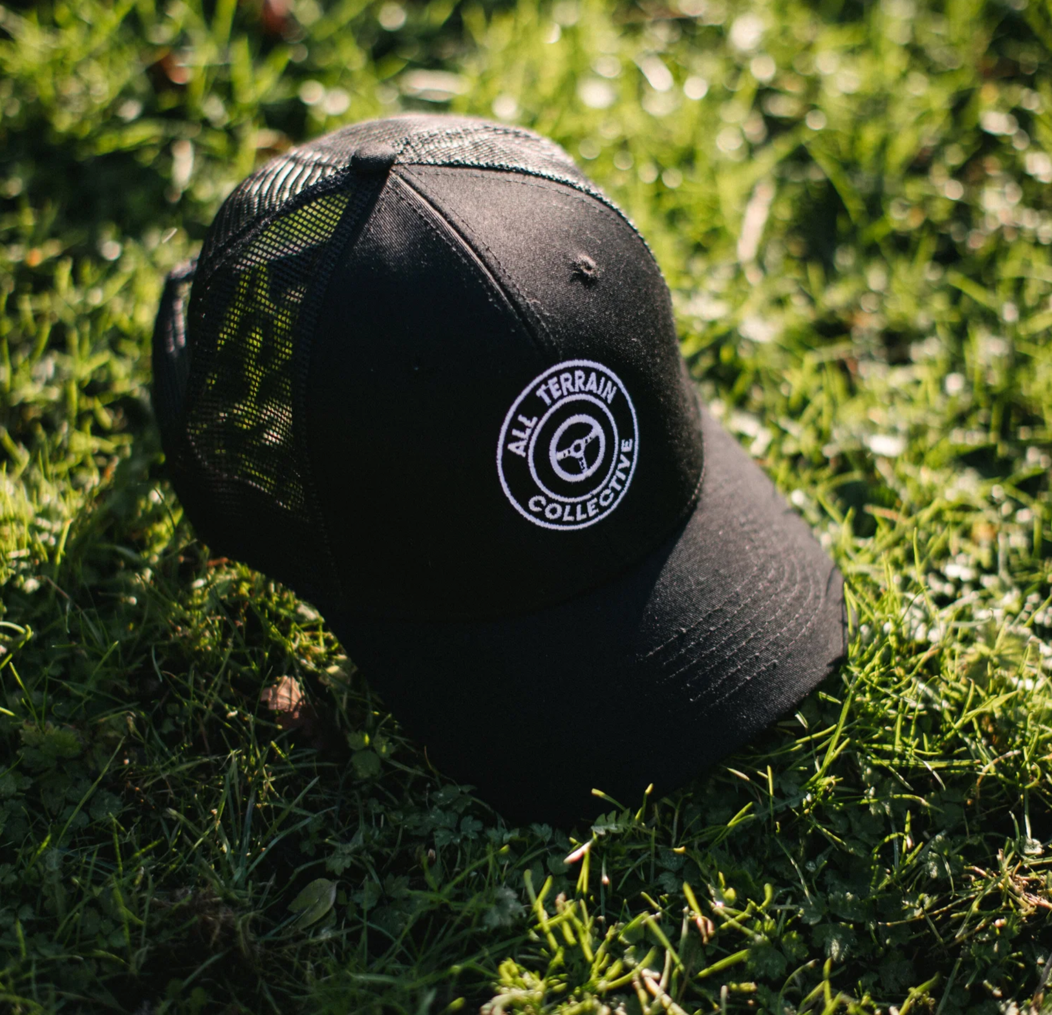 ATC Black Embroidered Trucker Cap