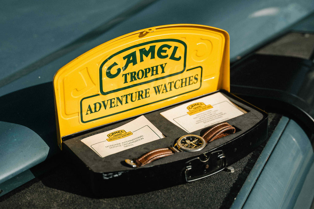 Genuine Camel Trophy Adventure Chronograph Watch + Tin Case