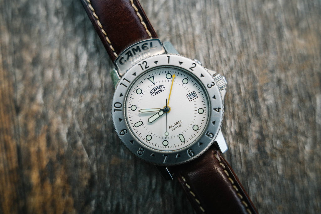 Genuine Camel Trophy Alarm Watch – Rare White Dial
