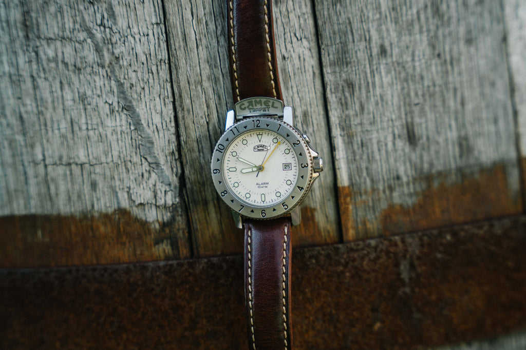 Genuine Camel Trophy Alarm Watch – Rare White Dial