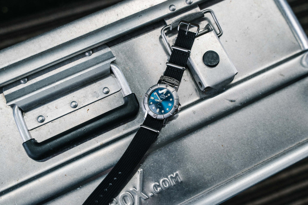 Genuine Camel Trophy Blue Dial Diver Watch