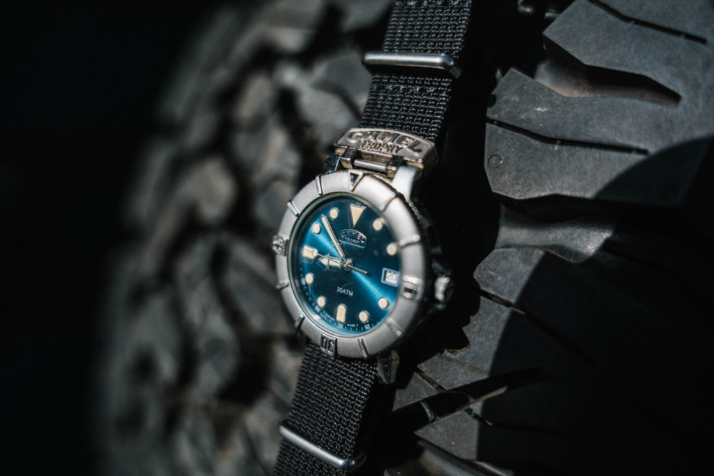 Genuine Camel Trophy Blue Dial Diver Watch