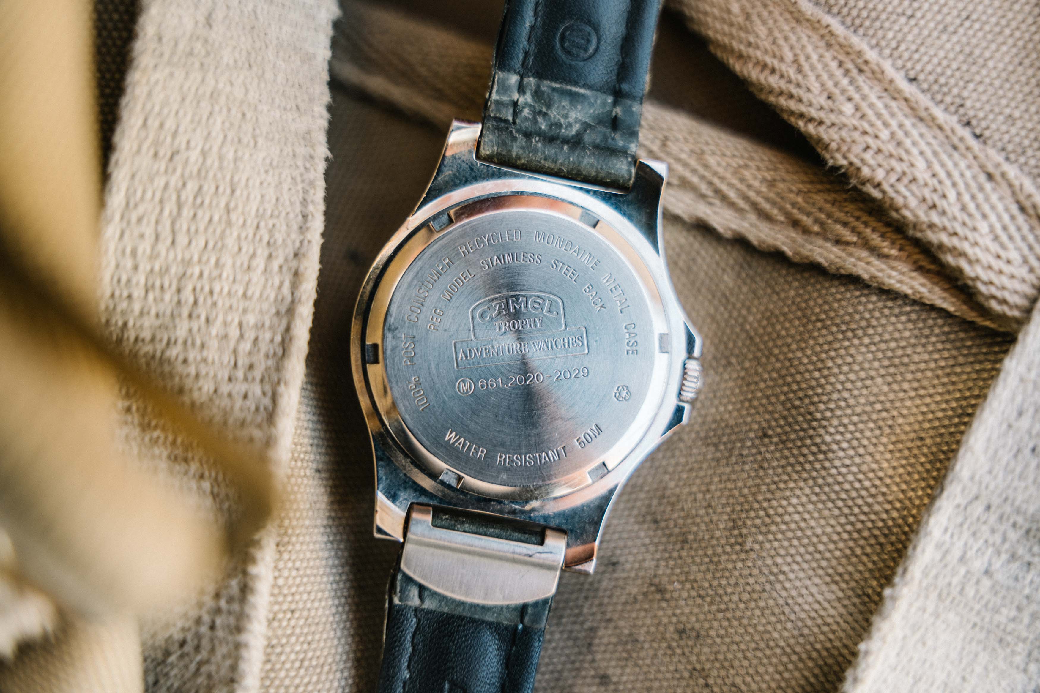Genuine Camel Trophy Compass Bezel Watch – Blue Dial