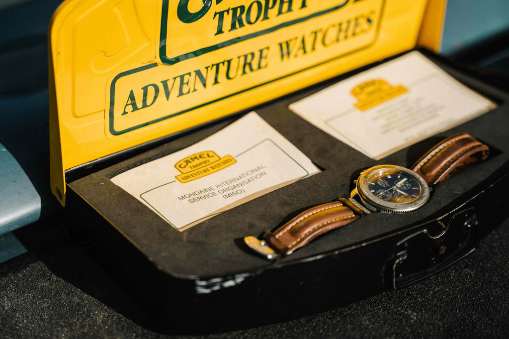 Genuine Camel Trophy Adventure Chronograph Watch + Tin Case
